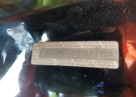 2000 Toyota 4Runner Limited V6 z USA, uszkodzony, nr VIN JT3GN87R8Y0177950